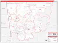 Crawford, Ar Carrier Route Wall Map