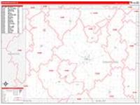 Crawford, Ia Carrier Route Wall Map