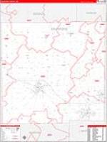 Crawford, Oh Carrier Route Wall Map