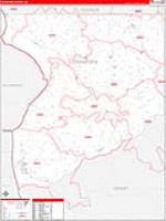 Crawford, Wi Carrier Route Wall Map