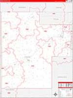 Creek, Ok Carrier Route Wall Map