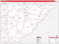 Cullman, Al Carrier Route Wall Map