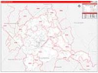 Culpeper, Va Carrier Route Wall Map