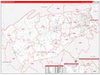 Cumberland, Pa Carrier Route Wall Map