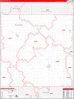 Cuming, Ne Carrier Route Wall Map