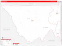Custer County, CO Zip Code Wall Map Basic Style by MarketMAPS - MapSales