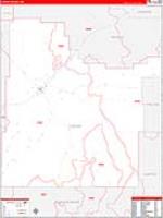 Custer, Mt Carrier Route Wall Map