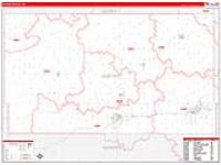Custer, Ok Carrier Route Wall Map