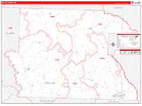 Dallas, Ar Carrier Route Wall Map