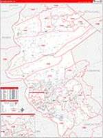Dauphin, Pa Carrier Route Wall Map