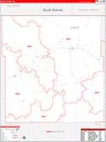 Dawes, Ne Carrier Route Wall Map