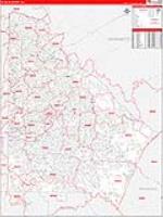 Dekalb, Ga Carrier Route Wall Map