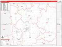 Dekalb, In Carrier Route Wall Map