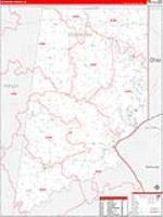 Dearborn, In Carrier Route Wall Map