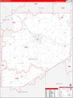 Decatur, In Carrier Route Wall Map