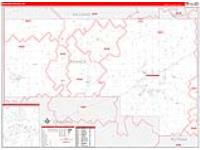 Defiance, Oh Carrier Route Wall Map