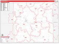 Delaware, Ia Carrier Route Wall Map