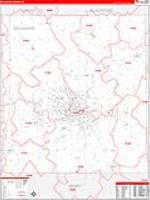 Delaware, In Carrier Route Wall Map