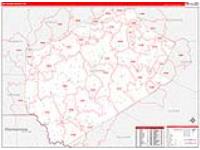 Delaware, Ny Carrier Route Wall Map