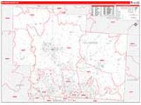 Delaware, Oh Carrier Route Wall Map