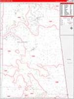 Delaware, Ok Carrier Route Wall Map