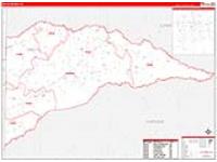 Delta, Tx Carrier Route Wall Map
