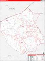 Dickenson, Va Carrier Route Wall Map