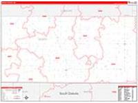 Dickey, Nd Carrier Route Wall Map