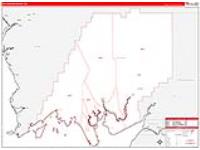 Dillingham Borough (), Ak Carrier Route Wall Map