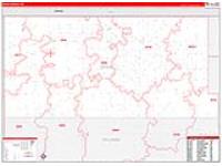 Divide, Nd Carrier Route Wall Map