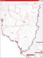 Dixie, Fl Carrier Route Wall Map