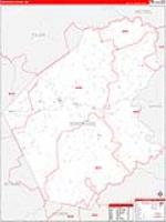 Doddridge, Wv Carrier Route Wall Map