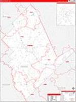 Dodge, Ga Carrier Route Wall Map