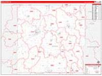 Dodge, Wi Carrier Route Wall Map