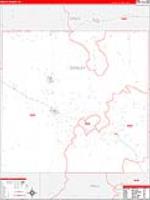 Donley, Tx Carrier Route Wall Map