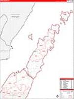 Door, Wi Carrier Route Wall Map