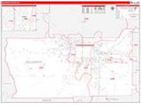 Dougherty, Ga Carrier Route Wall Map