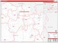 Douglas, Ks Carrier Route Wall Map