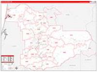 Douglas, Or Carrier Route Wall Map