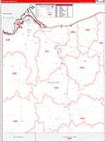 Douglas, Wi Carrier Route Wall Map