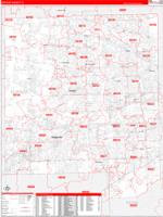 Dupage, Il Wall Map Zip Code
