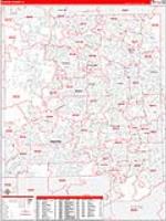 Dupage, Il Carrier Route Wall Map