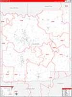 Dubois, In Carrier Route Wall Map
