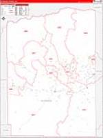 Duchesne, Ut Carrier Route Wall Map