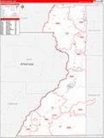 Dunklin, Mo Carrier Route Wall Map