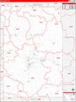 Dunn, Wi Carrier Route Wall Map