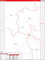 Duval, Tx Carrier Route Wall Map