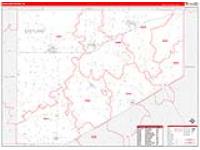 Eastland, Tx Carrier Route Wall Map