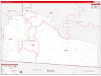 Echols, Ga Carrier Route Wall Map