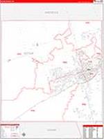 Ector, Tx Carrier Route Wall Map